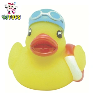 Plastic PVC weighted basketball duck toy decoy for duck race