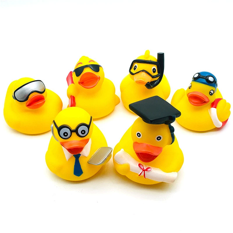 Custom Wholesale Toy in Bulk Rubber Duck Plastic Soft Animal Toys Set Bath Toys Set for Children