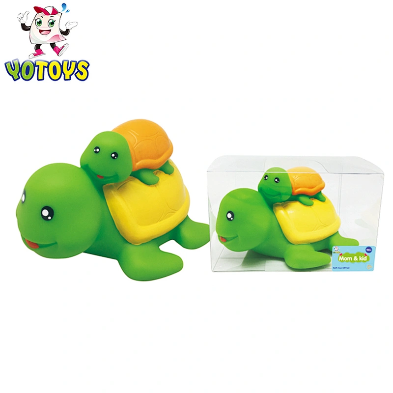 Custom Mother Baby Rubber Duck Turtle Crocodile Bath Toy Set Water Toys for Girls Toddler Children
