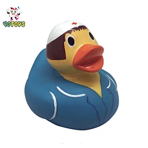 Promotional Floating Nurse Duck Bath Toy for Swimming Pool