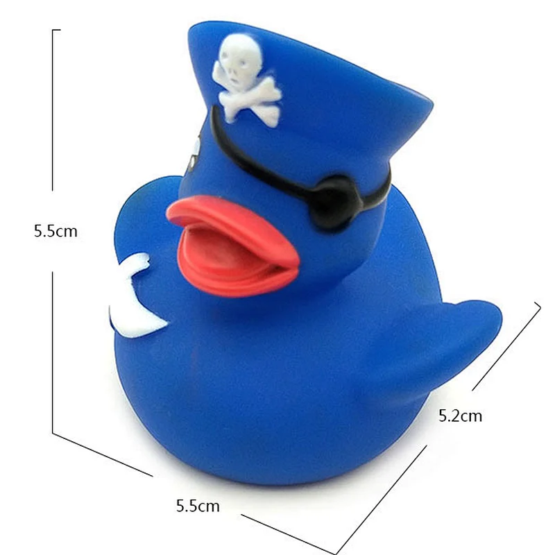Baby Bath Toys Wholesale floating and squeaky blue rubber duck Kids Toy ducky for children