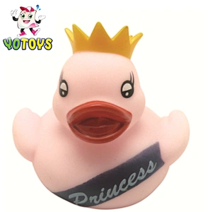 Plastic PVC weighted basketball duck toy decoy for duck race