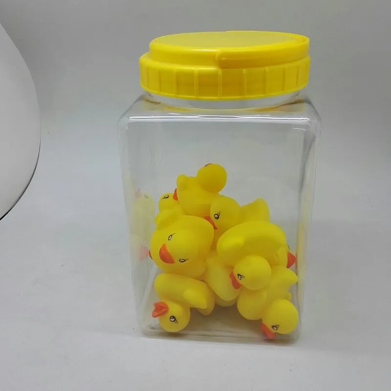 OEM yellow glitter rubber duck with sunglasses