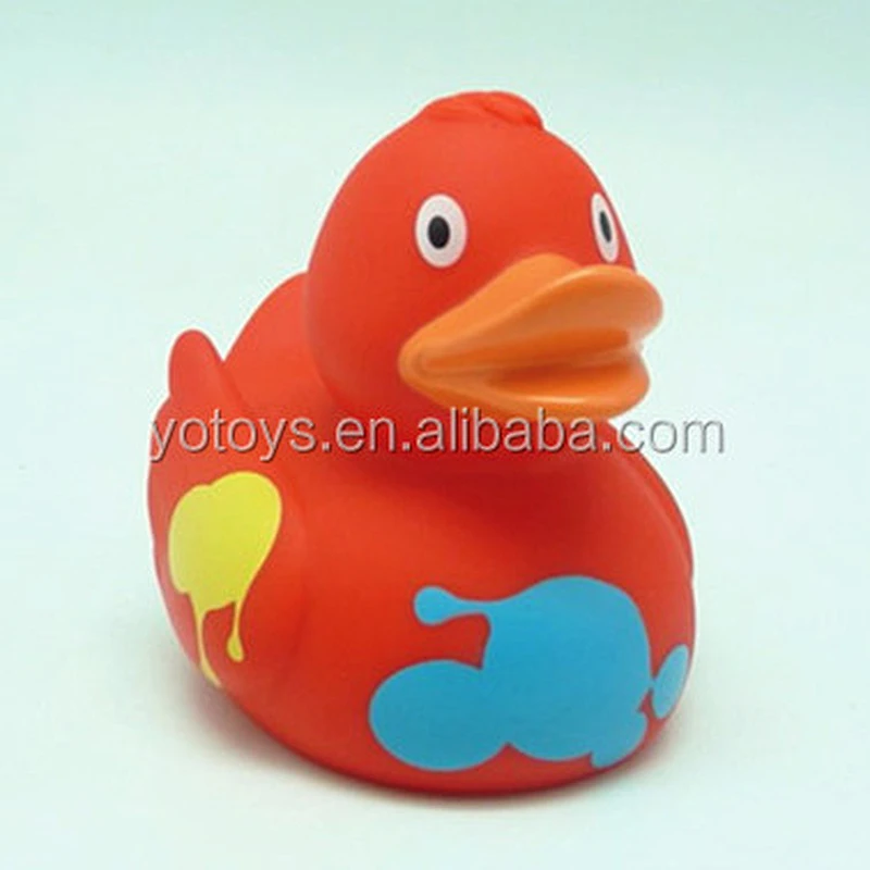 Eco-friendly PVC bath duck , promotional gift ,plastic printed rubber ducky