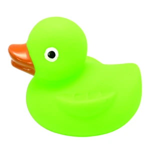 Red duck with flower print Weighted Race Duck