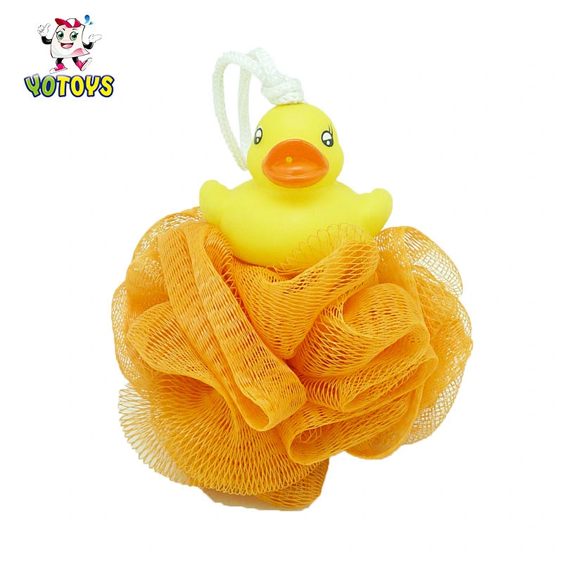 Wholesale High Quality Animal Frog Rubber Duck Babies Bath Ball Shower Sponge Bath Toys for Kids
