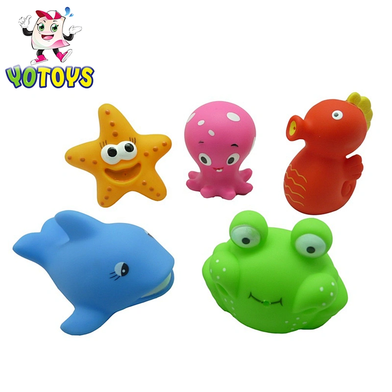 Custom marine bath toys Soft pvc toys for swimming pool Sea Animal Bathing Toy for Baby