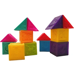 China Wholesales Soft Plastic Rubber Building Blocks Animal Digit Educational Toys Set for Children
