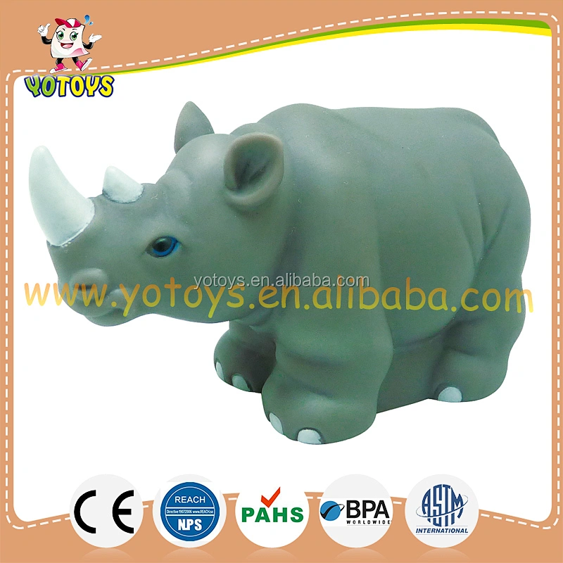 Eco Friendly Forest Wild Animal Educational Soft Rubber Elephant Lion Hippo Bath Tub toys for Kids
