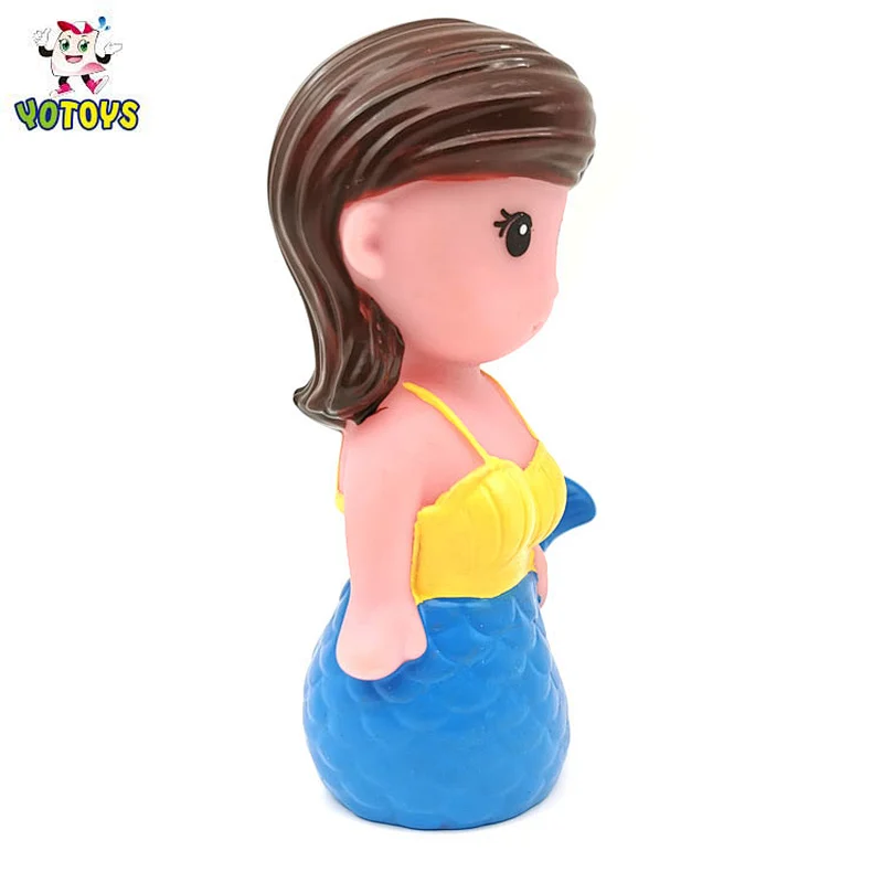2022 Eco Friendly Ocean Sea Animal Figure Mermaid doll Squirting water games Bath time Toys for Baby