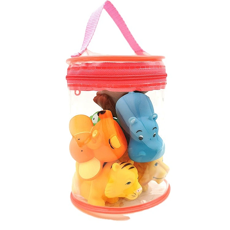 Hippo tiger elephant lion crocodile Pvc Plastic Rubber animal Bath Shower Water bathtub Toys for Baby