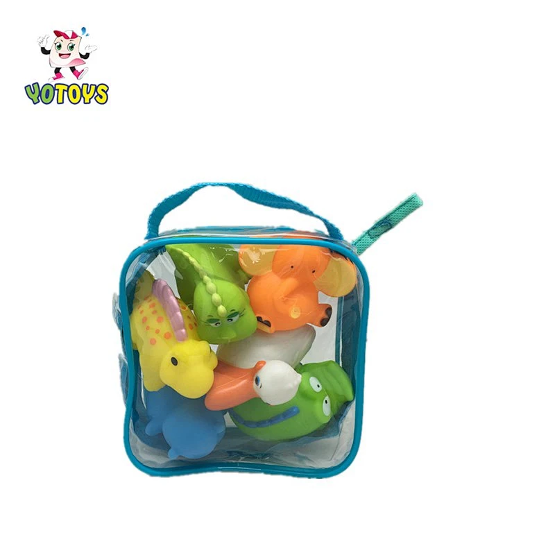 2021 manufacturer Vinyl plastic rubber sea animal baby bath shower gifts toys set for children kids