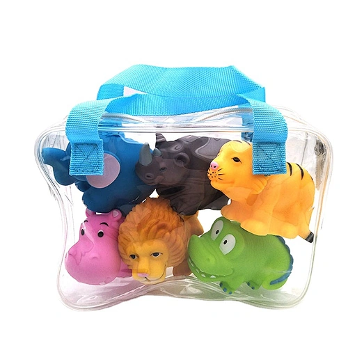 Baby Bath Toy Animal Toys Style, Spraying Water Plastic Soft Lion Rubber for Kids Material Yellow