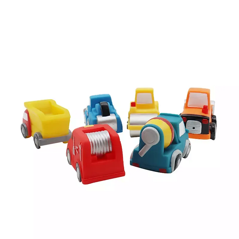 China Wholesale New Popular Rubber Plastic Car Vehicle Baby Water Squirting Bath Toys for Kids Infant