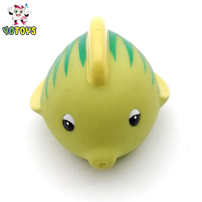Juguetes Brinquedos China Wholesale Vinyl Small Clown Fish Kids Squirt Water Bath Tub Toys for Child