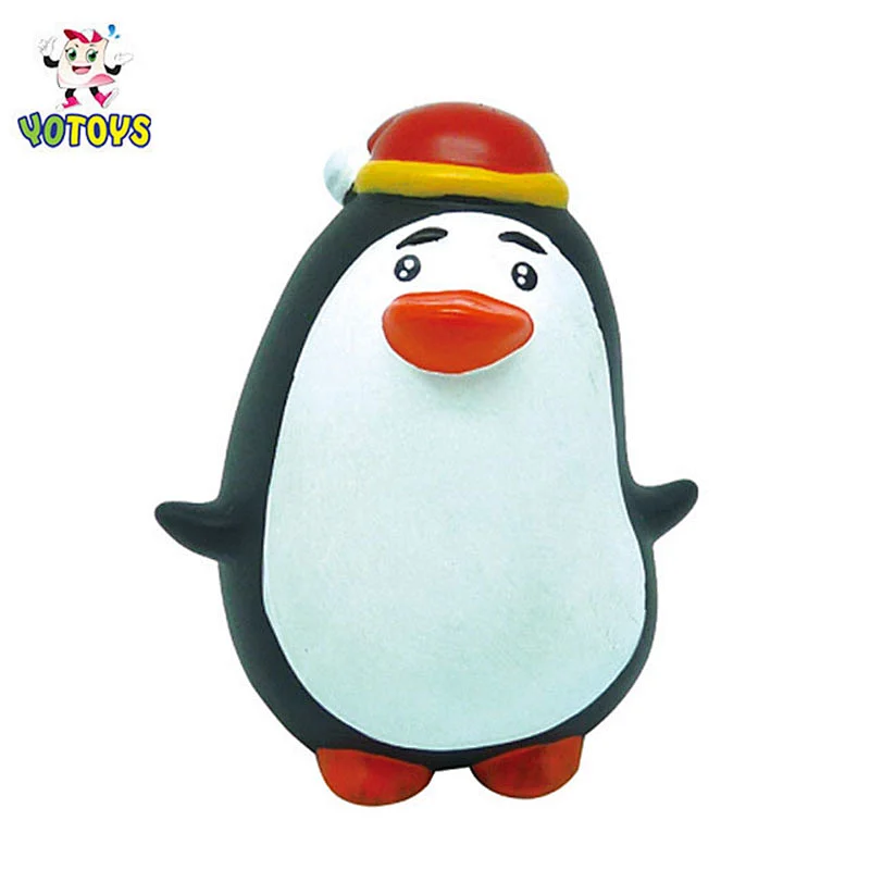 Wholesale Soft Pvc Plastic Rubber Penguin Small Water  Bath Toys Shower Promotion Gift for Kid Toddler