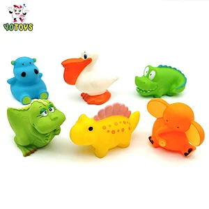 kids forest animals plastic jungle toys set water squirt animals for swimming pool