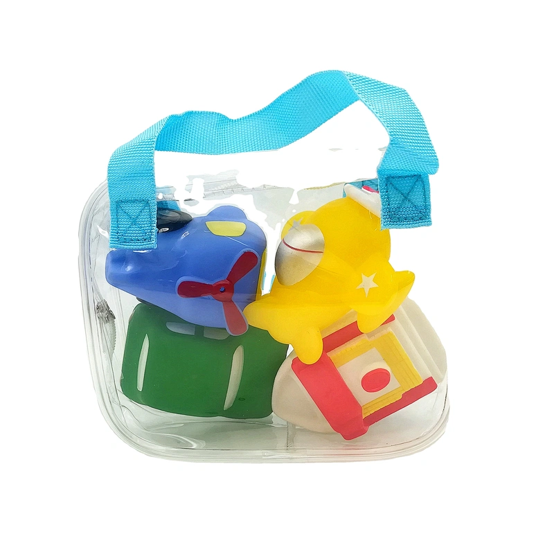 Custom Bulk Plastic Car Ship Airplane Educational Vehicle Squirt Bath tub Toy set for Babies boys gift