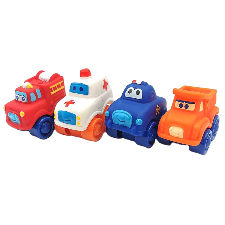 New Ambulance Police Car Fire Truck Plastic Small Car Friction Vehicle Baby Car