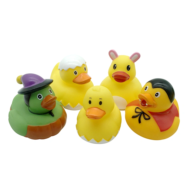 Wholesale Easter Halloween Rubber bunny rabbit Duck squirting Baby Bath Toy for Kids Infants toddler