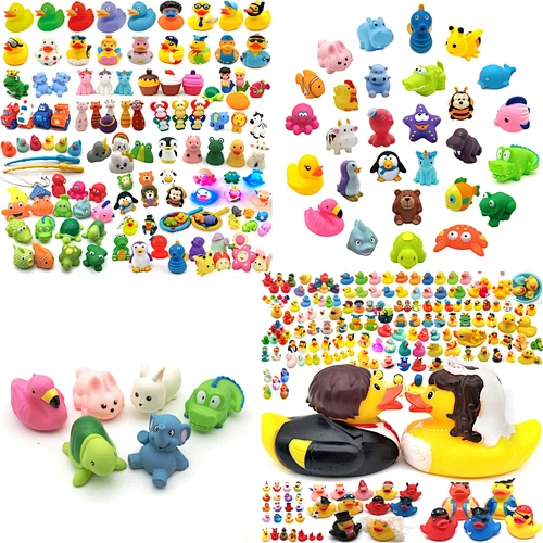 Cartoon Child Rubber Bath Toy Animal Toddler Baby Bathtub Squirter No Hole Mold Free Bathroom Shower Sea Animal Bath Toy