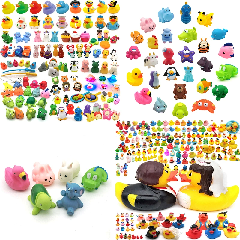Cartoon Child Rubber Bath Toy Animal Toddler Baby Bathtub Squirter No Hole Mold Free Bathroom Shower Sea Animal Bath Toy