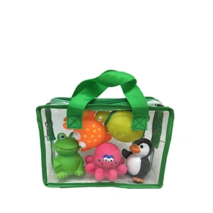 2021 manufacturer Vinyl plastic rubber sea animal baby bath shower gifts toys set for children kids