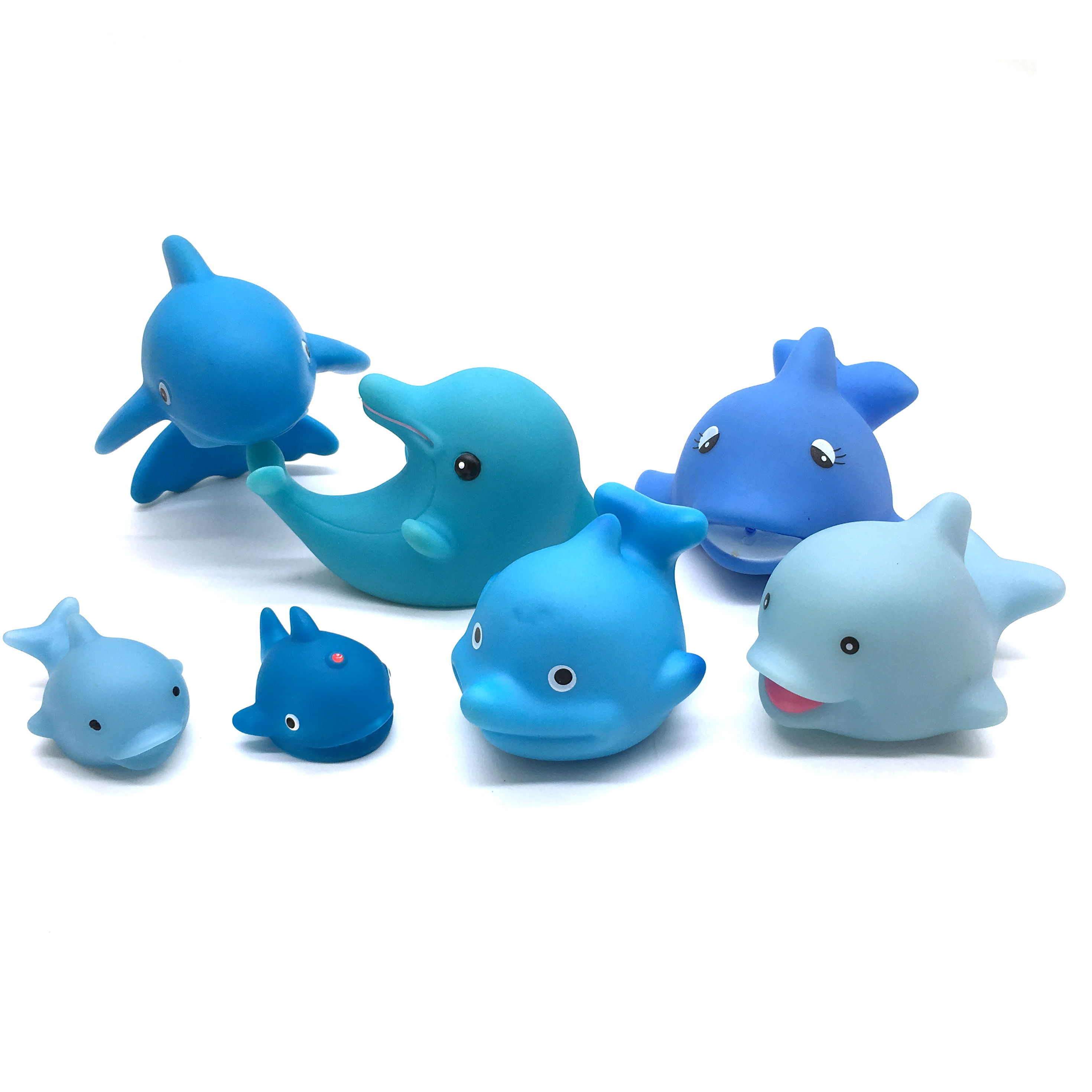 Wholesale Rubber Vinyl Ocean Sea Animal Fish Crab Bulk in Cheap Educational Squeaky Bath Toys for Kids