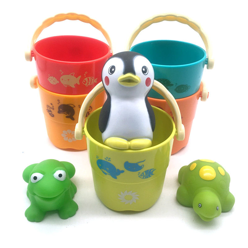 Baby Beach Water learning montessori Educational Bath Stacking up Cups game Toys for Kids toddlers