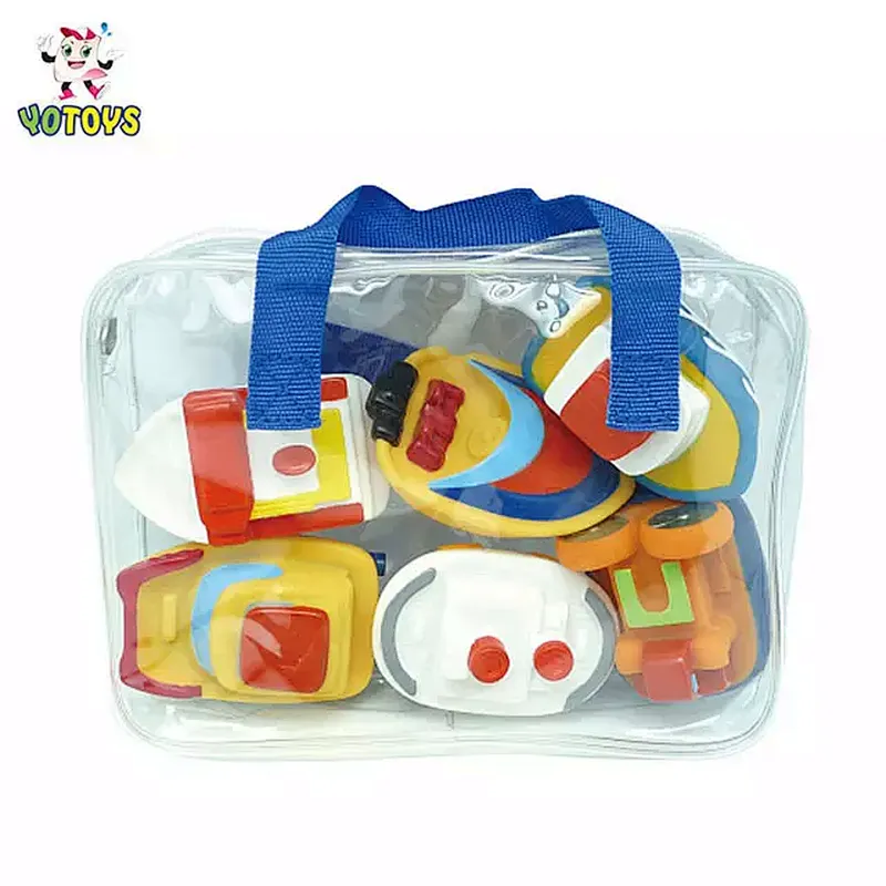 Hot selling boat custom design plastic toy pvc bath ship squirting water spray bath toy set for kids