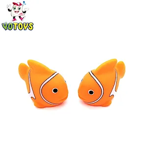 Custom Pvc Toys Elephant Crocodile Mini Sea Animal Figures Toy Rubber Duck Baby Bath Toys for Kids