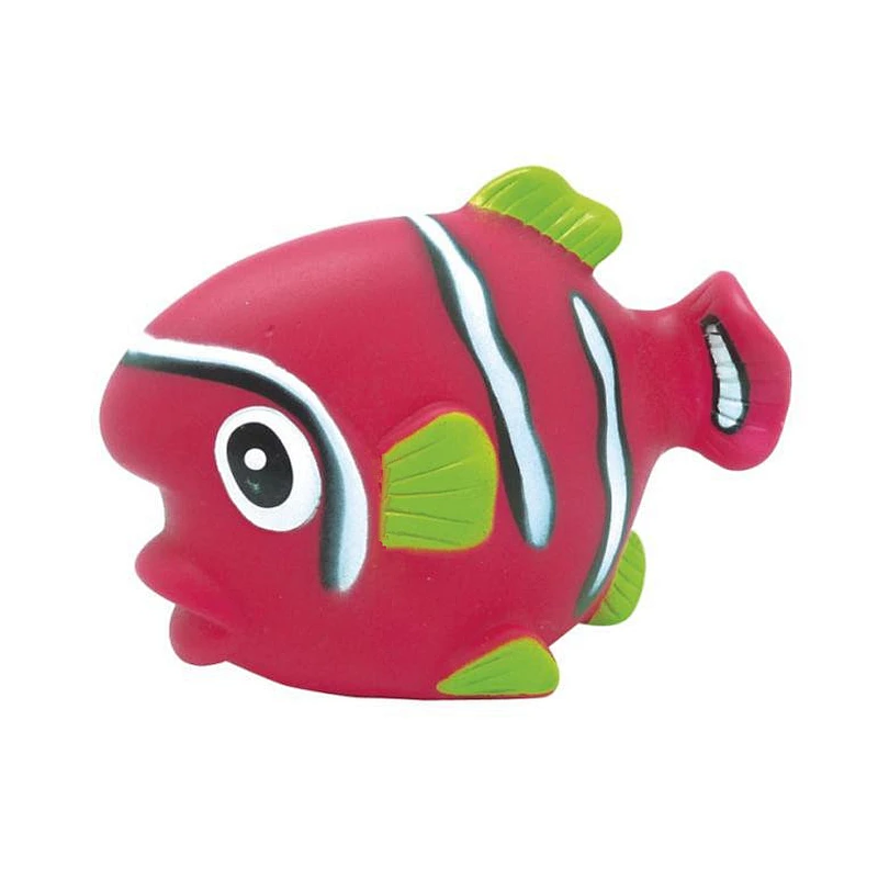 Floating Pink striped fish squirter Clown Fish toys Cartoon pvc bathing toys for toddlers