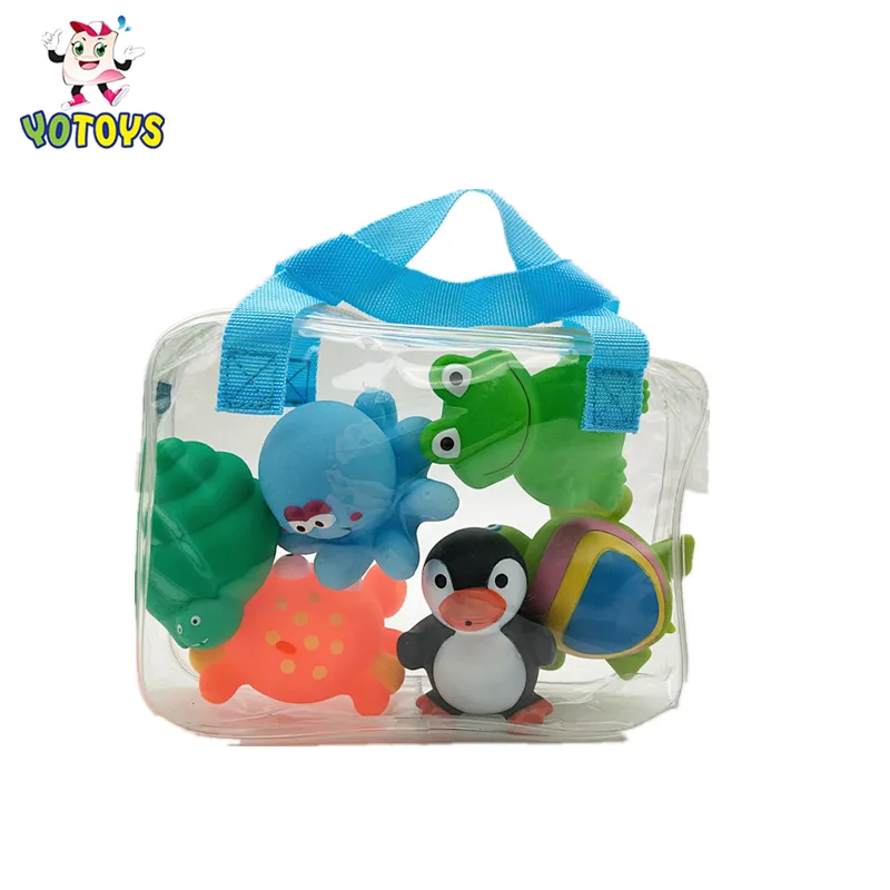 Wholesale Soft Pvc Plastic Rubber Penguin Small Water  Bath Toys Shower Promotion Gift for Kid Toddler