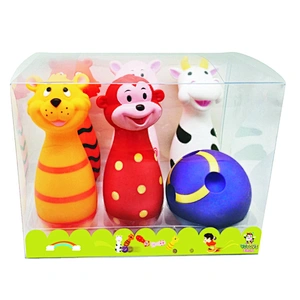 Wholesale Monkey Farm Animal Bowling Balls Game Baby Educational Toys for Kids Mainan Anak Juguetes