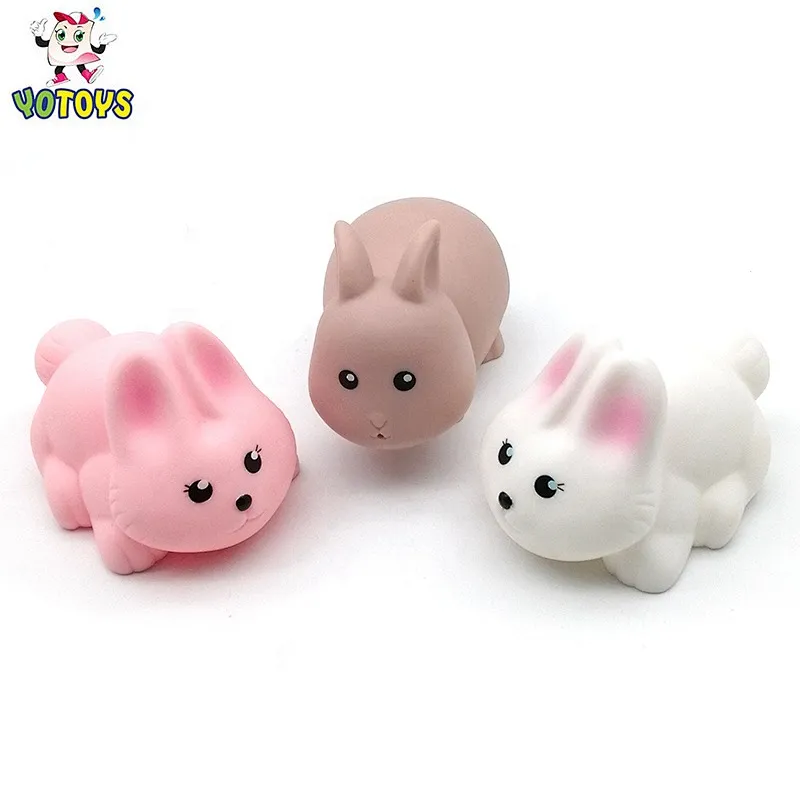 High quality BSCI factory audit cute squeaky bunny soft toy rabbit water squirter baby bath toy