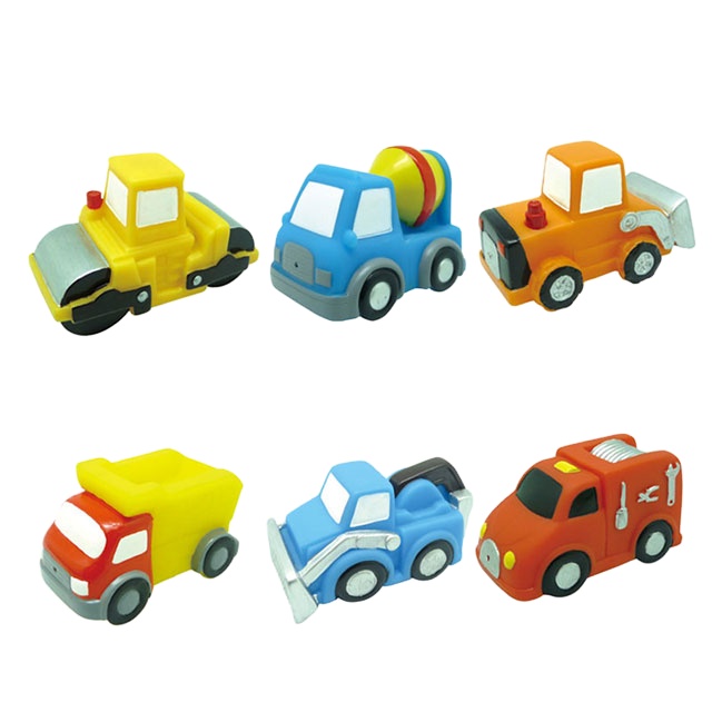 New Product Customized Plastic Vinyl Vehicle Toys Small Car Toys Baby Bath Toys for Babies infant Kids