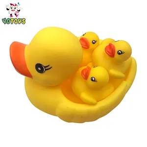 Vinyl Rubber Dolphin Crocodile Floating Animal Family Baby Toys Set Squeaky Bath Toys for Kids