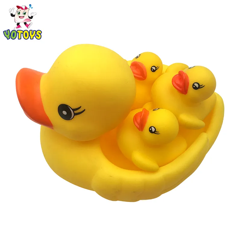 Vinyl Rubber Dolphin Crocodile Floating Animal Family Baby Toys Set Squeaky Bath Toys for Kids