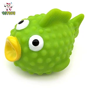 Floating Pink striped fish squirter Clown Fish toys Cartoon pvc bathing toys for toddlers