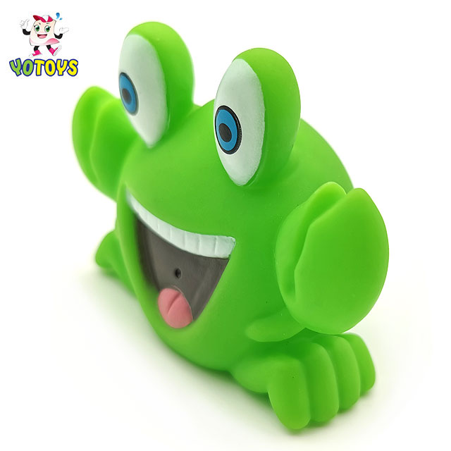 Top Quality Children Custom Design Pvc Plastic Toy Rubber Crab Animal Squeaky Bath Toys for Kids