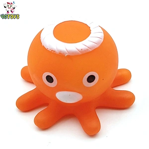 waterproof baby bath toys Wholesale Pvc Squirtes ocean toys Octopus Baby Bath Toys for Babies