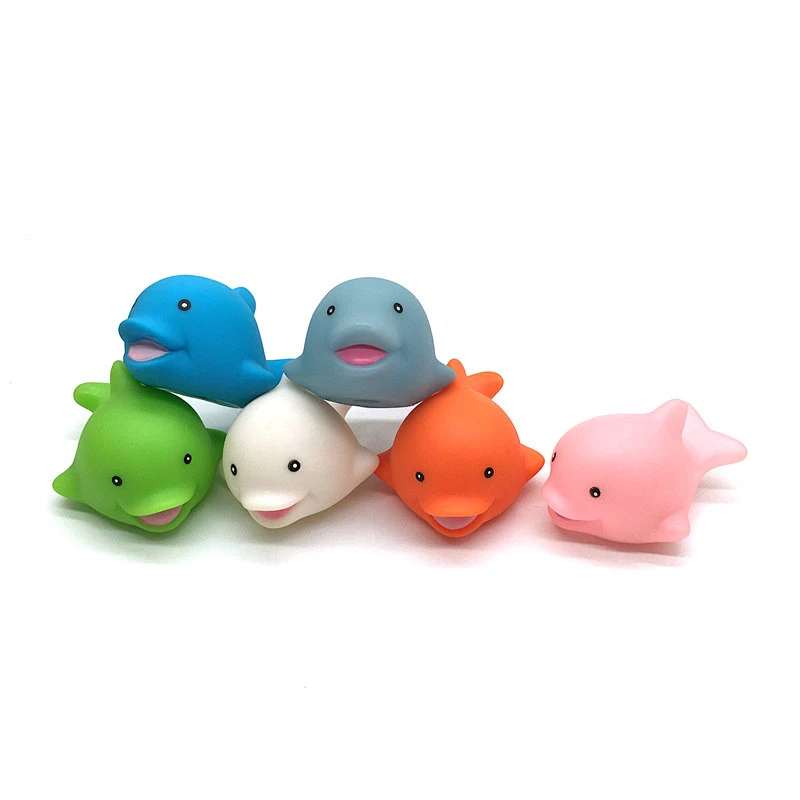 China Wholesale Vinyl Rubber sea animal Whale Shark fish dolphin baby bath squirt water swimming Toy