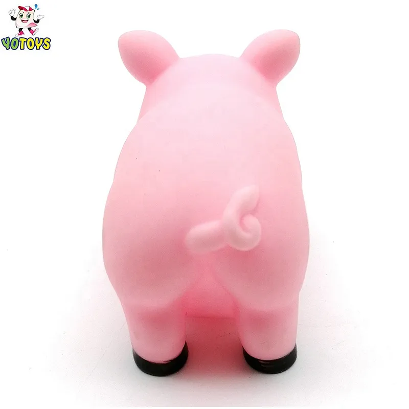 Funny Cute Farm rubber pig Animal Squirting Floating Water Toy roto Vinyl bath Toy set for children