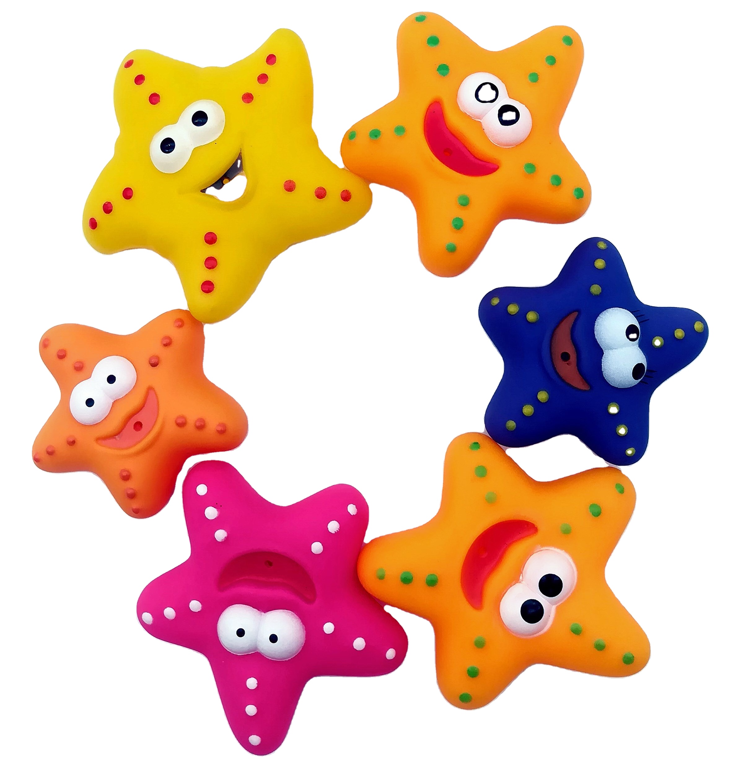 China Factory Pvc Plastic Sea Star Animal Bulk Plastic Squirting Bath Toys for New Born Babies Gifts