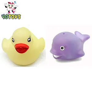 Lovely animal changing color toys for bath baby Water spray bath toy