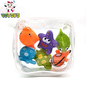 Custom Cheap small cute sea animal bath toy for kids