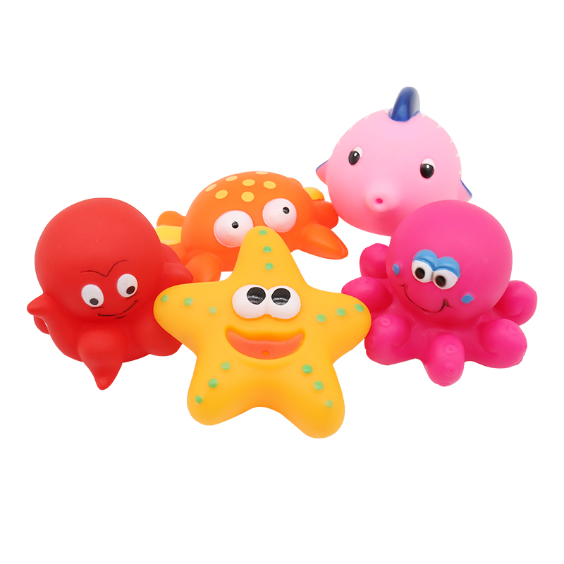 China Rubber PVC small star shaped Kids gifts, promotional toys for kids, plush baby bath toy