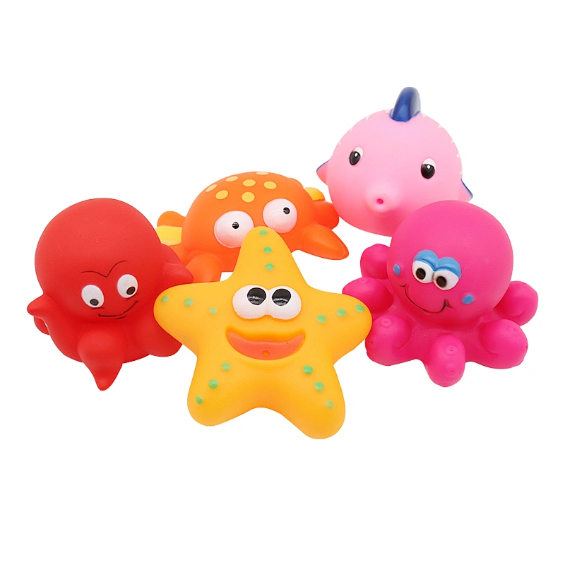 China Rubber PVC small star shaped Kids gifts, promotional toys for kids, plush baby bath toy