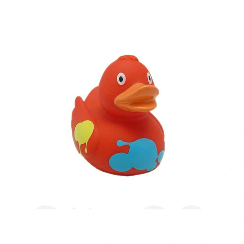 Swimming rubber dotty duck for sale/ Bulk rubber ducks with dot