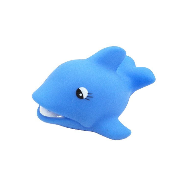 Juguetes Soft Rubber Plastic Small Shark Animal Characters Squirting Water Shower Bath Toy for Kids